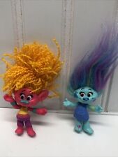 DreamWorks Trolls DJ Suki And Harper 5” With Hair figure, 2015 Hasbro Lot Of 2 picture