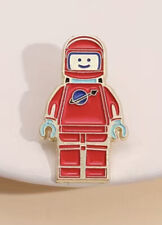 NEW Lego Astronaut Enamel Pin, Hat Pin, Red Lego Space Lapel Pin picture