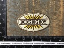 Vintage BOB'S BIG BOY Hamburgers Restaurant Company Logo Iron-On Patch Twill picture
