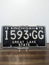 Vintage 1979 Michigan License Plate #1593GC picture