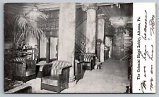Postcard Altoona PA The Colonial Hotel Lobby Worker At Reservation Counter c1908 picture