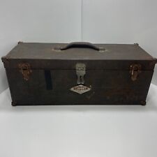 Vintage 1930s S & K /Sherman and Klove tool box/tackle-box , picture