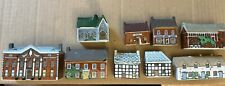 Wade Porcelain Houses/Buildings Lot Of 9 picture