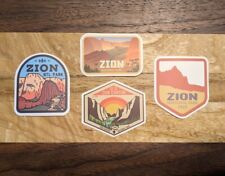 A Pack of Four (4) Zion National Park Sticker Decal 3
