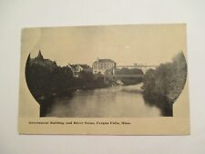 Fergus Falls Minnesota Postcard Government Building River Scene 1912 MN picture