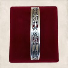 RARE PHARAONIC BRACELET PURE SILVER 925 ANKH KEY OF LIFE picture