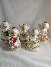 Lot Of 5 Napco Japan Asst. Birthday Angels Figurines Vintage picture