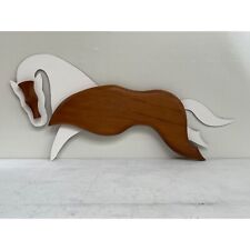 Vintage Mid Century Modern Horse Wall Hanging Wood picture