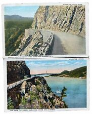 1923 Along The Hudson. New York Vintage Postcards Set Of 2. 1923 Postmarked picture