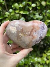 Pink Amethyst Druzy Heart - Purple Crystal - 420g - 5 Inch picture