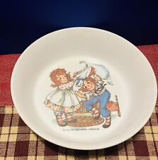 Vintage Raggedy Ann And Andy Plastic Kids Dish 1969 The Bobbs Merrill Company picture