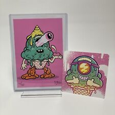 Melty Misfits Buff Monster Signed Auto Silk Screened Art 5x7 Jumbo Print Card picture