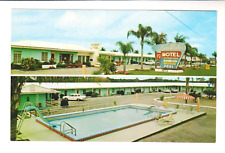 LAKE WALES MOTEL & RESTAURANT, LAKE WALES, FLA. – Swimming Pool - 1950s Postcard picture