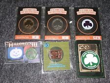 Lot of 6 John Carpenter Halloween 3 Season Of Witch Silver Shamrock Enamel Pins picture