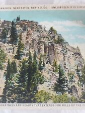C 1927 Palisades of the Cimarron Near Raton NM Rock Formations Canyon Postcard picture