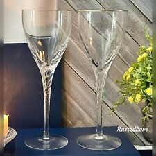 Lenox Encore Gold Water Goblets Gold Rimmed blown Glass Water Goblets Vintage 2 picture