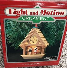 1987 Hallmark Christmas Ornament  LOVING HOLIDAY Magic Light and Motion picture