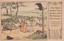 Randolph Caldecott The Mare Broke Her Knees And The Farmer His Crown Postcard picture