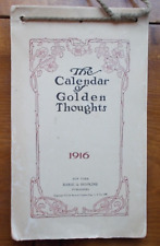 Antique 1916 Calendar ~ Weekly Pages ~ The Calendar Of Golden Thoughts 9