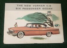 1956 chrysler New Yorker 3 1/2” X 39”+ Fold Out Dealer Brochure  picture
