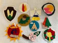 YMCA (Formerly) Indian Maidens Handmade Felt Patches, 1967 - Rare picture