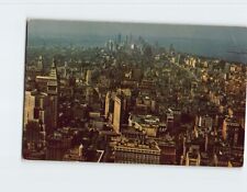 Postcard Lower Manhattan Looking South from the Empire State Building New York picture