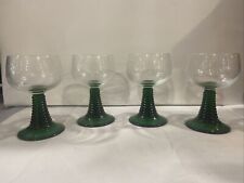 Vintage Set of 4  Beehive Stem Wine Glasses - E picture