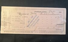 1911 Portland Conn Town Tax Receipts (4) Poll Military Ship Build Gildersleeve picture