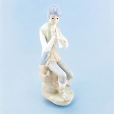Casades Porcelain Boy With Flute Figurine 1980 Spain Retired picture