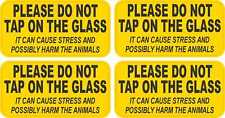 StickerTalk Please Do Not Tap On The Glass Stickers, 3 inches x 1.5 inches picture