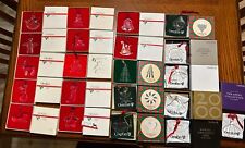 ORREFORS Crystal Christmas Ornaments 1984-2001 +3 In Boxes HUGE LOT RARE (21 Pc) picture