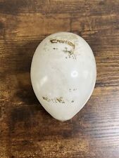 VTG Antique Victorian Milk Glass Hand Painted Floral Easter Egg picture