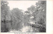 c.1905 Great Egg Harbor River Mays Landing NJ post card picture