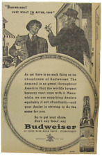 Vintage 1947 BUDWEISER Beer Bottle Newspaper Print Ad picture