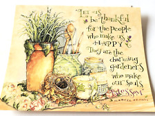 Vintage Greeting Card Blank Lang Be Thankful Shelly Reeves Smith Note Card picture