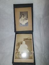 small antique photo album,babies, children, family, 21 photos picture