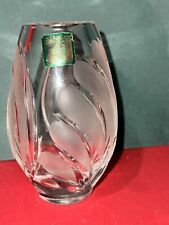 Marquis Waterford 5” Coventry Posy Vase Vintage 1990 Frosted and Clear w/Sticker picture