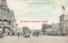 WI, Elkhorn, Wisconsin, Walworth Avenue, Business Section, EC Kropp No 19585 picture