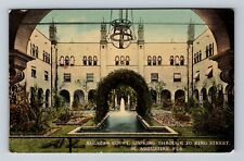 St Augustine FL-Florida, Courtyard at Alcazar Hotel, Antique Vintage Postcard picture
