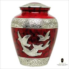 Adult Red Flying Birds Funeral Urn Cremation Urns for Human Ashes Male & Female picture