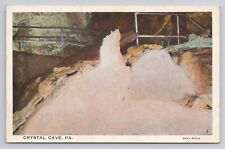 Postcard Crystal Cave Pennsylvania Seal Rock c1920 picture