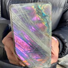 3.2lb Large Natural Purple Gorgeous Labradorite Freeform Crystal Display Healing picture
