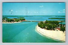 St Petersburg FL-Florida, John's Pass, Holiday Isles, Vintage Postcard picture
