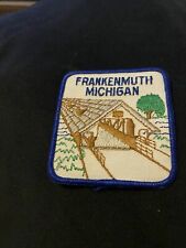 VTG FRANKENMUTH Michigan Souvenir Iron On Patch picture