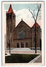 c1910's First Baptist Church Rev. H Clarke Colebrook Gloversville NY Postcard picture