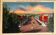 Kingsport Tennessee Broad Street Looking North Postcard c1930 picture
