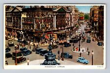 TUCKS - London England, Piccadilly Circus, Wrigley's, ESSO, Vintage Postcard picture