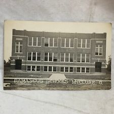 Vintage McClure Ohio Postcard Damascos Schools RPPC Not Used picture