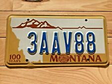 Montana 100 Years License Plate picture
