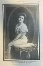 1908 Vintage Magazine Illustration Actress May Naudain picture